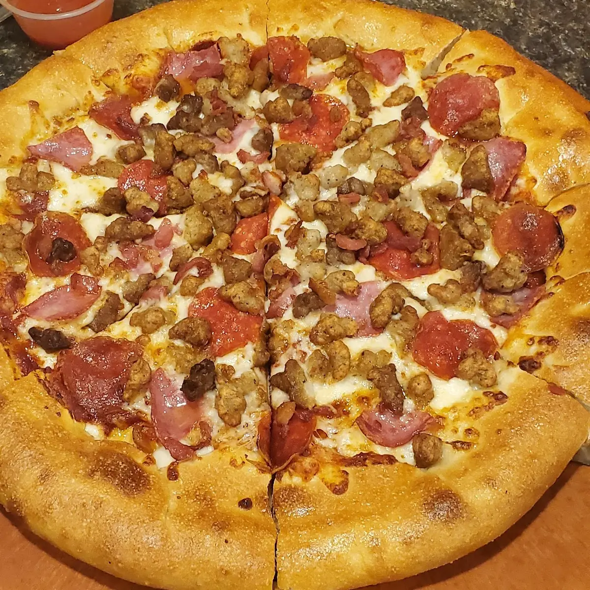 Stuffed Crust Meat Lover's Pizza