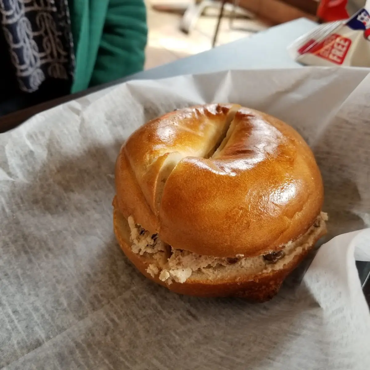 Plain Bagel with Cinnamon Walnut Raisins