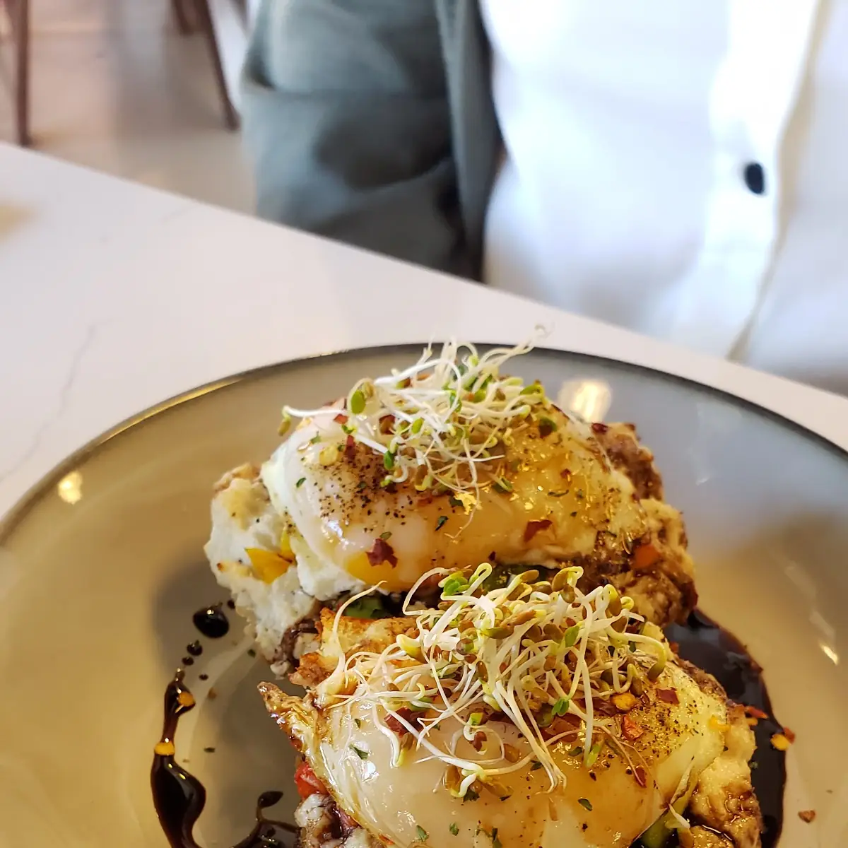 Truffle Blue Crab Egg Benedict