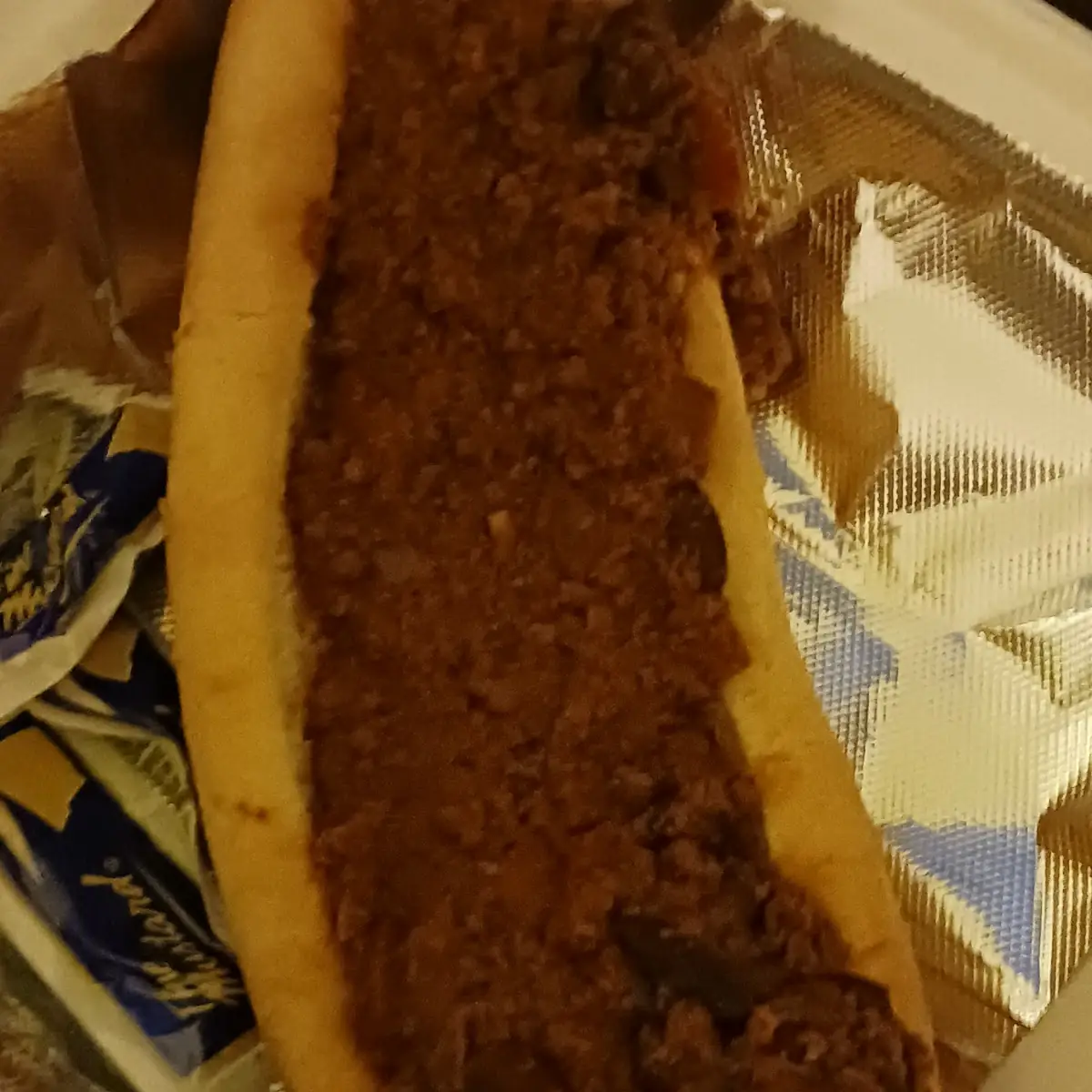 Foot Long Chili Dog