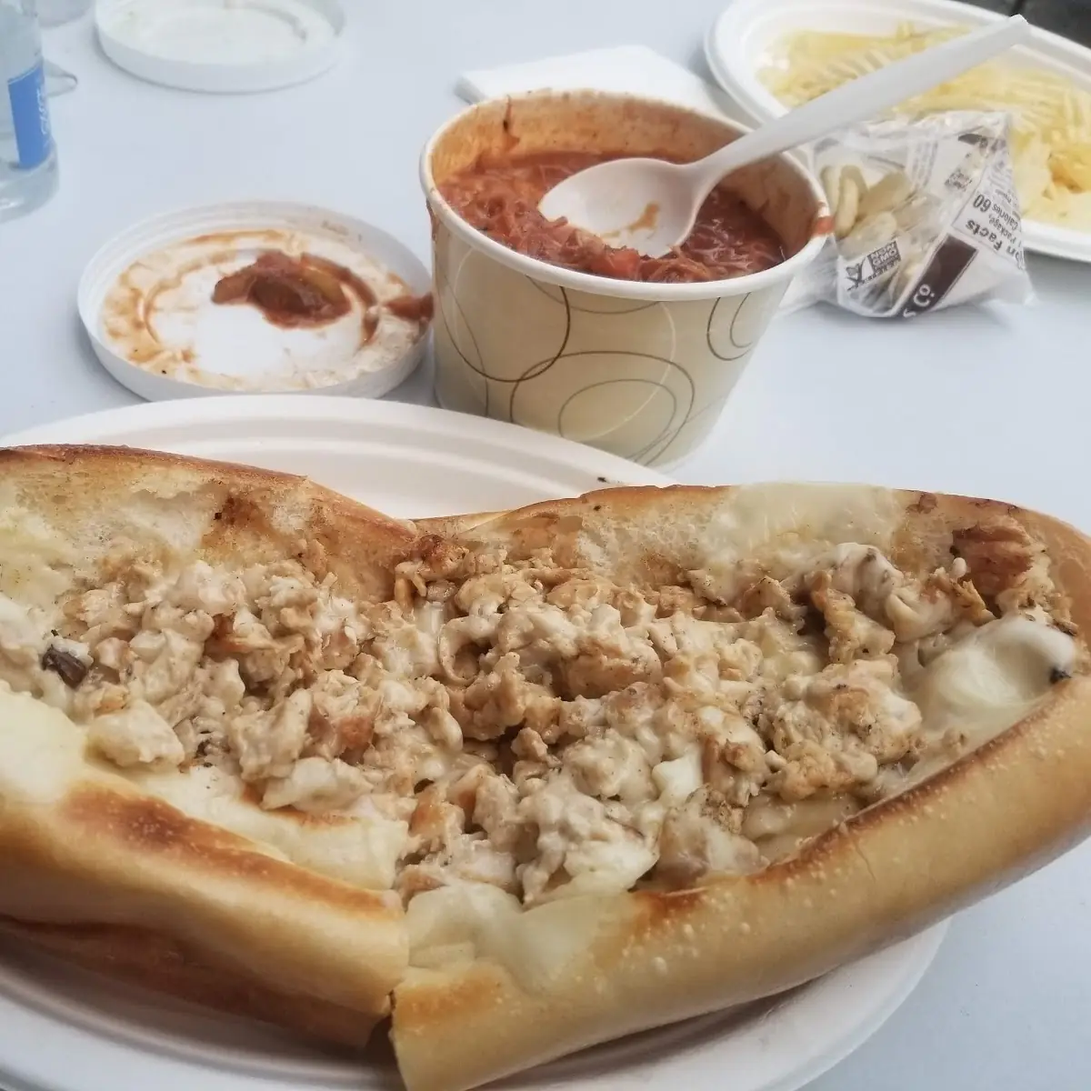 Chicken Cheese Steak and Turkey Chilli