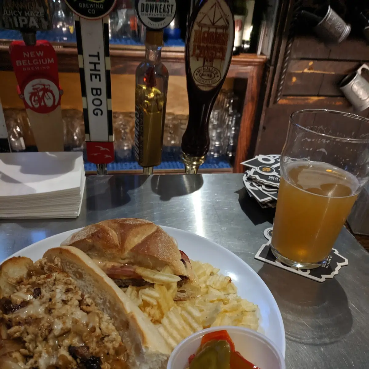 Half a Chicken Cheesesteak with Fried Onions