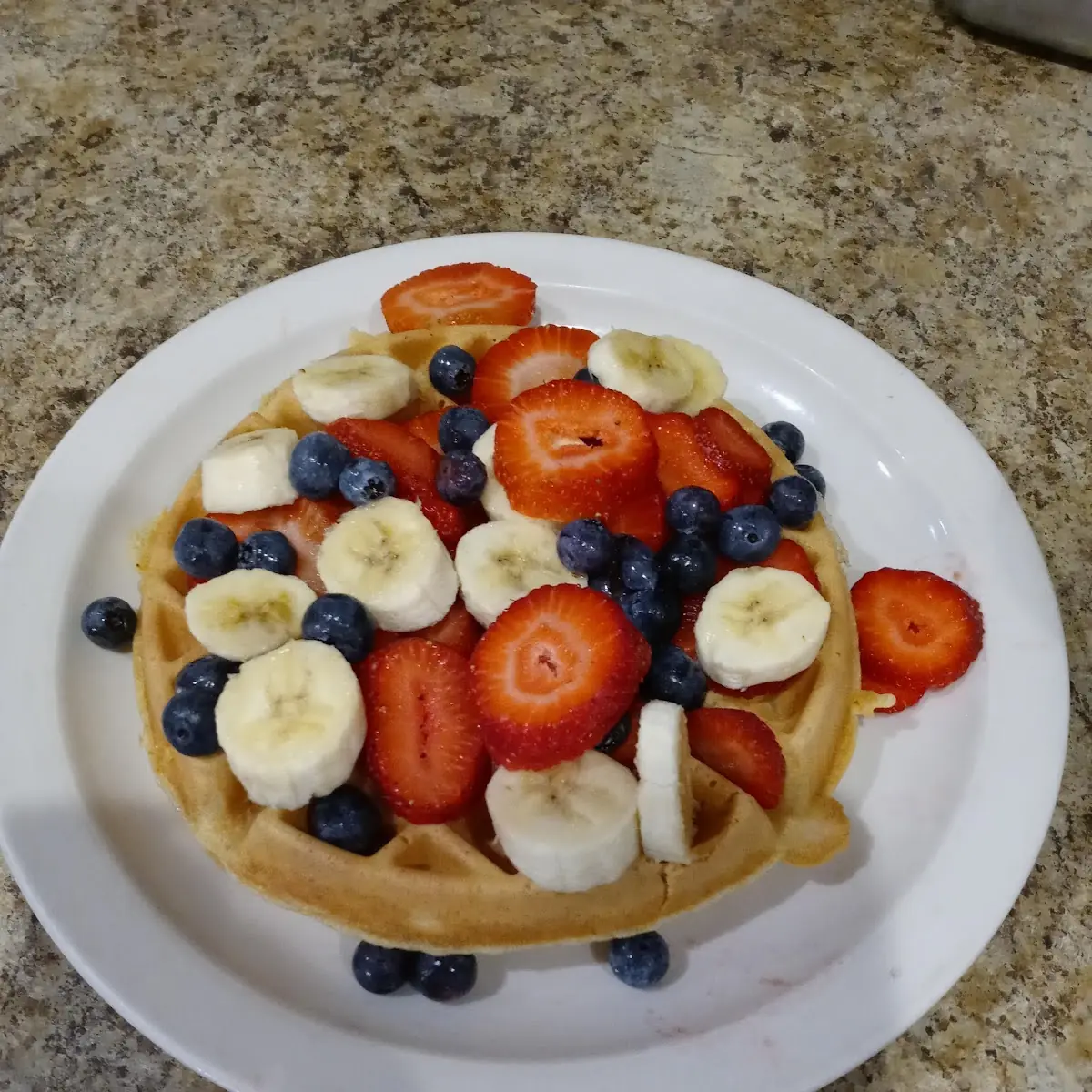 Banana Split Waffle