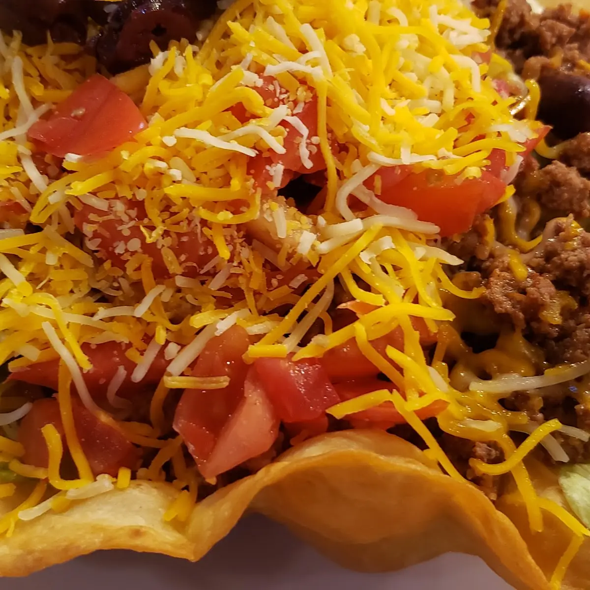 Taco Salad with Chopped Meat
