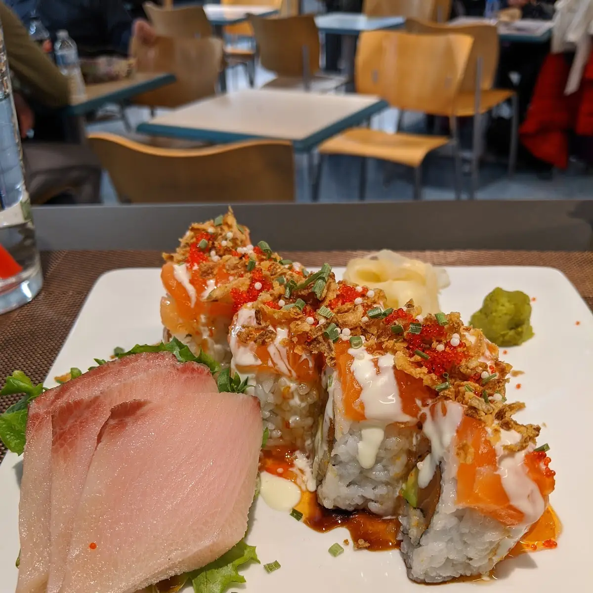 Imperial Roll and Yellowtail Sashimi