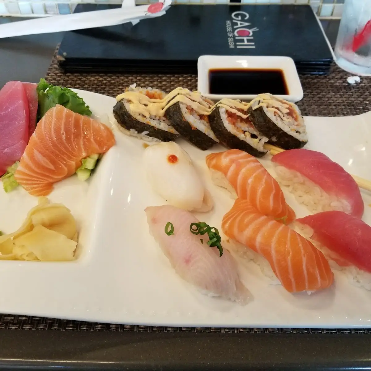 Miso Soup and Sampler Platter
