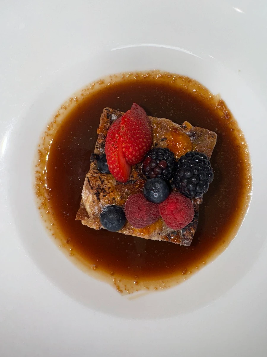 Bread Pudding with Fruit, Four Seasons Restaurant & Lounge