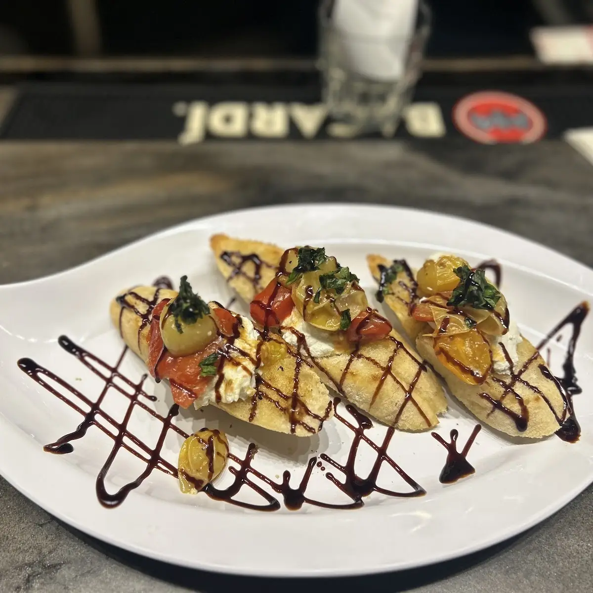 Roasted Tomatoes and Goat Cheese Crostini