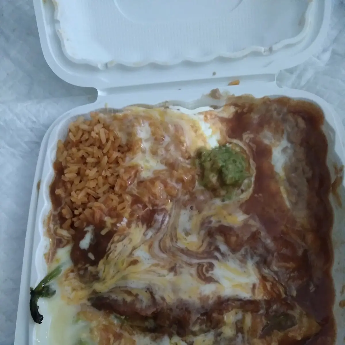 Chile Relleno Rice and Beans