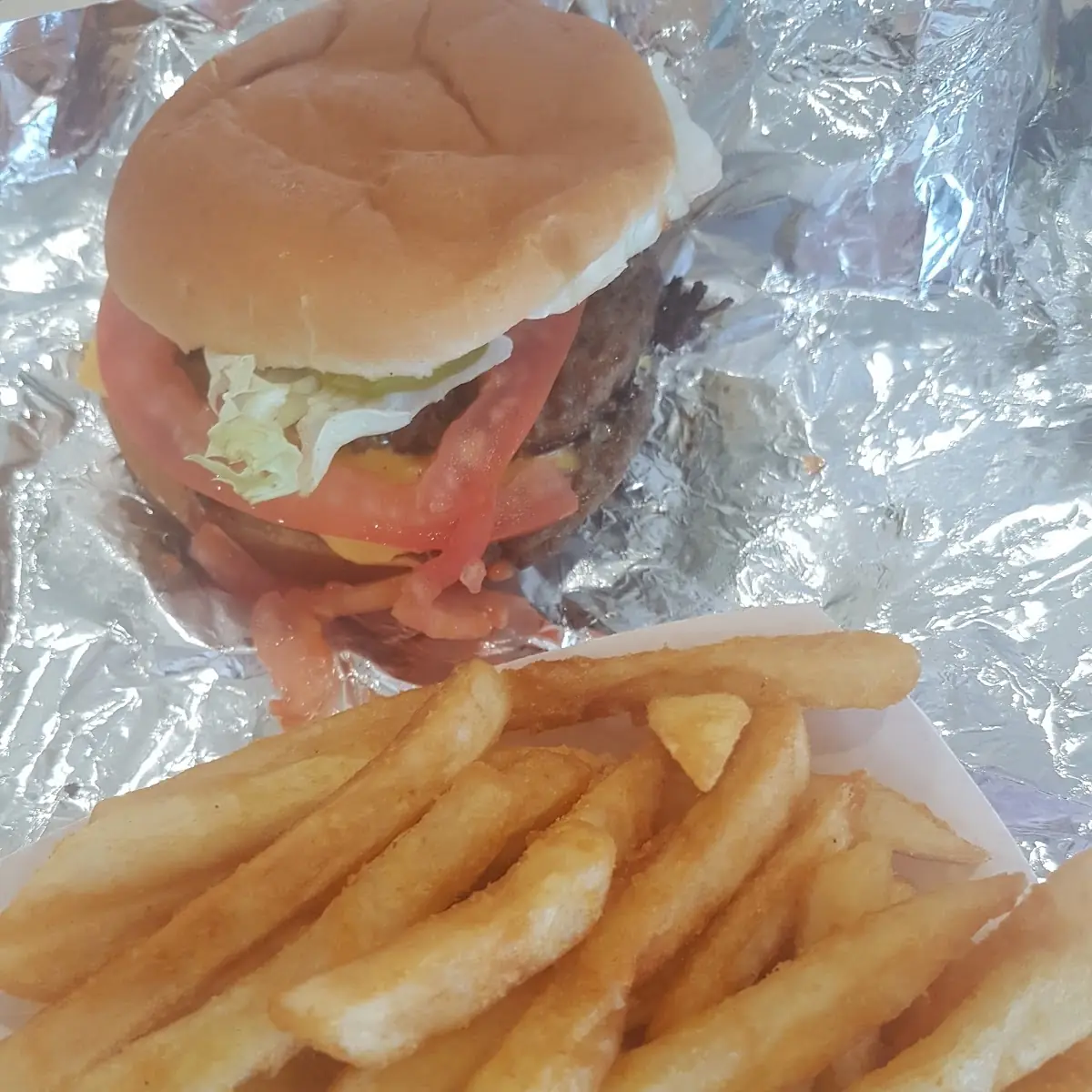 Half Pound Burger and Fries