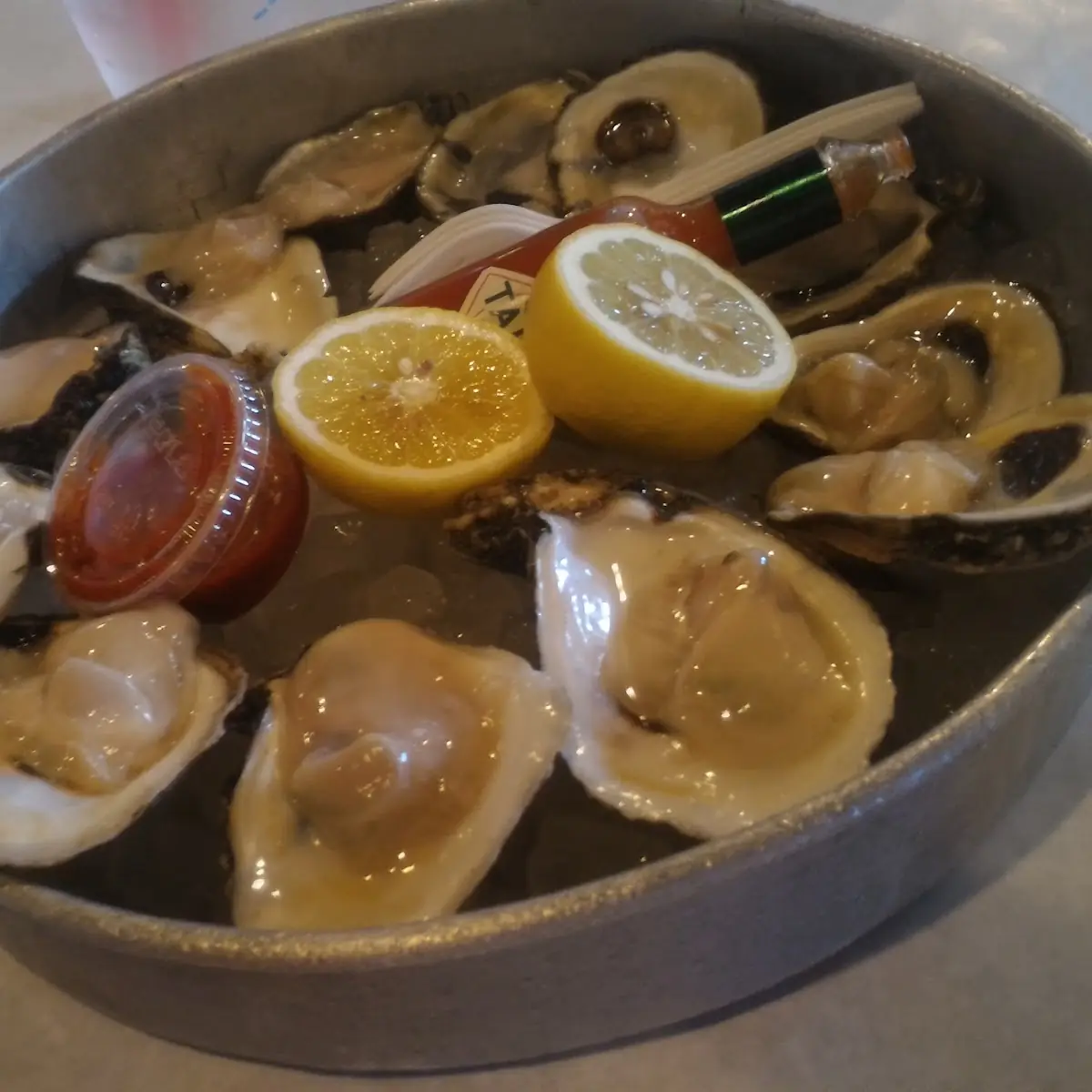 Fresh Oysters on Crushed Ice