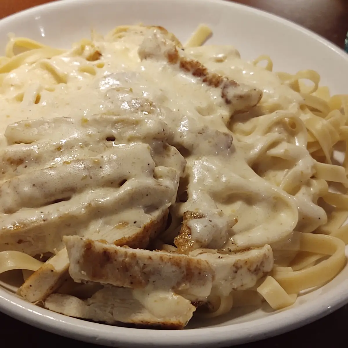 Chicken Alfredo with Mushrooms