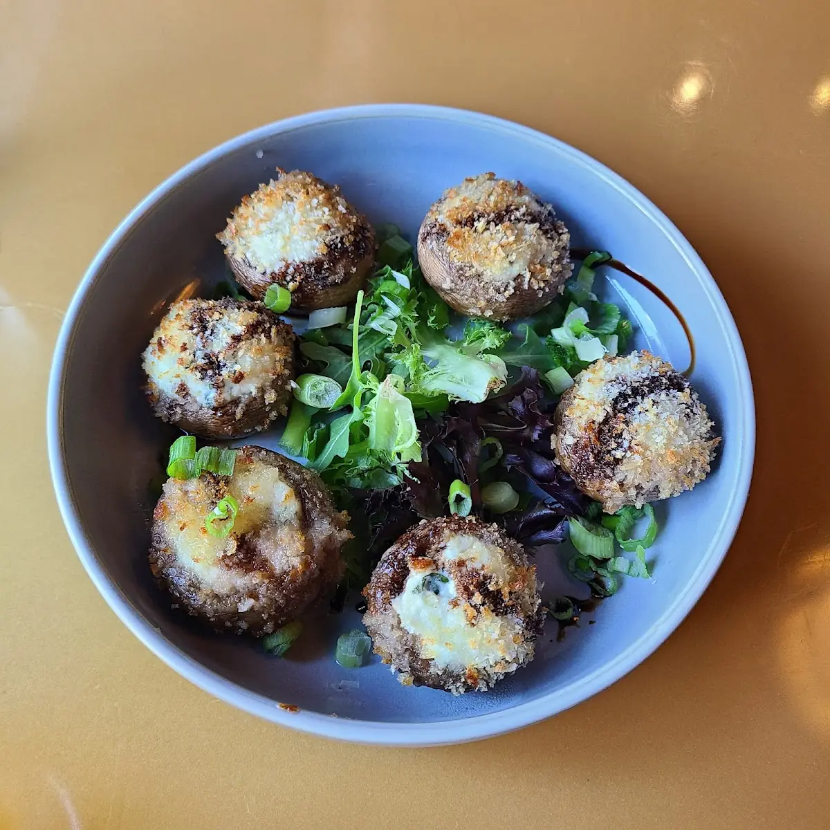 Three Cheese Stuffed Mushrooms