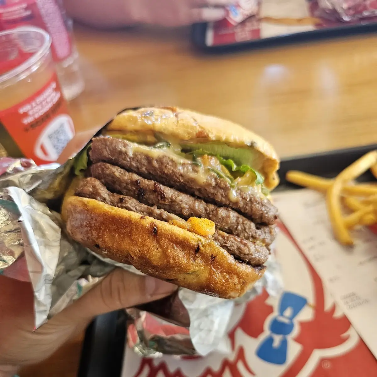 Loaded Nacho Triple Cheeseburger