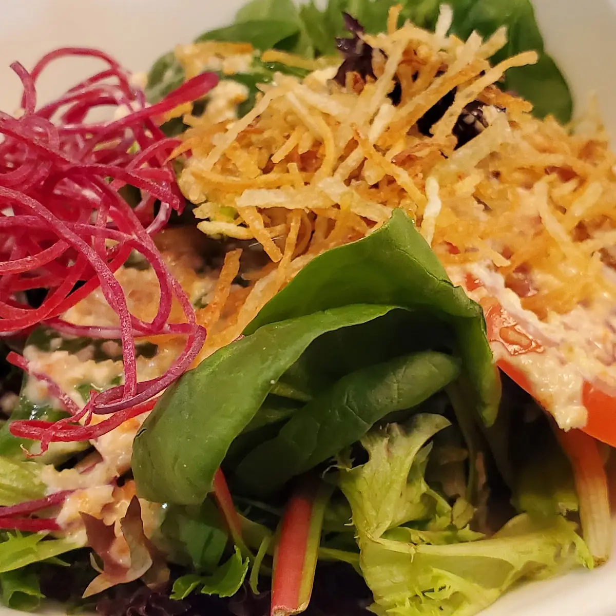 House Salad with Ginger Dressing