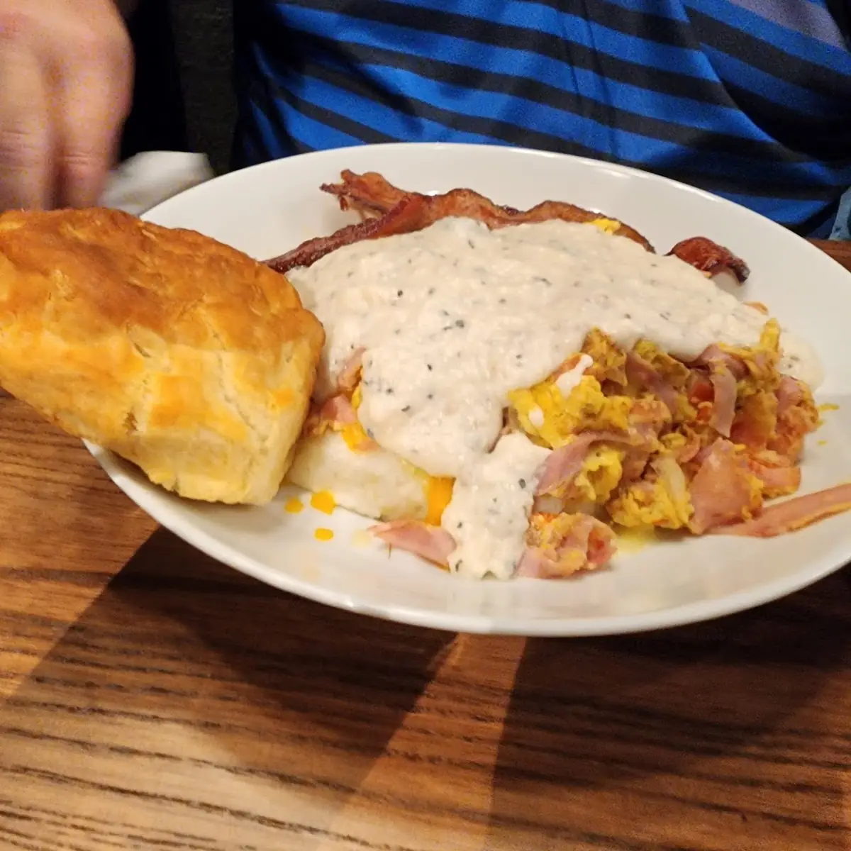 Broken Egg Biscuit Sandwich