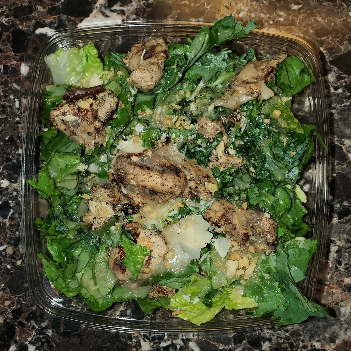 Lemon Caesar Kale Salad