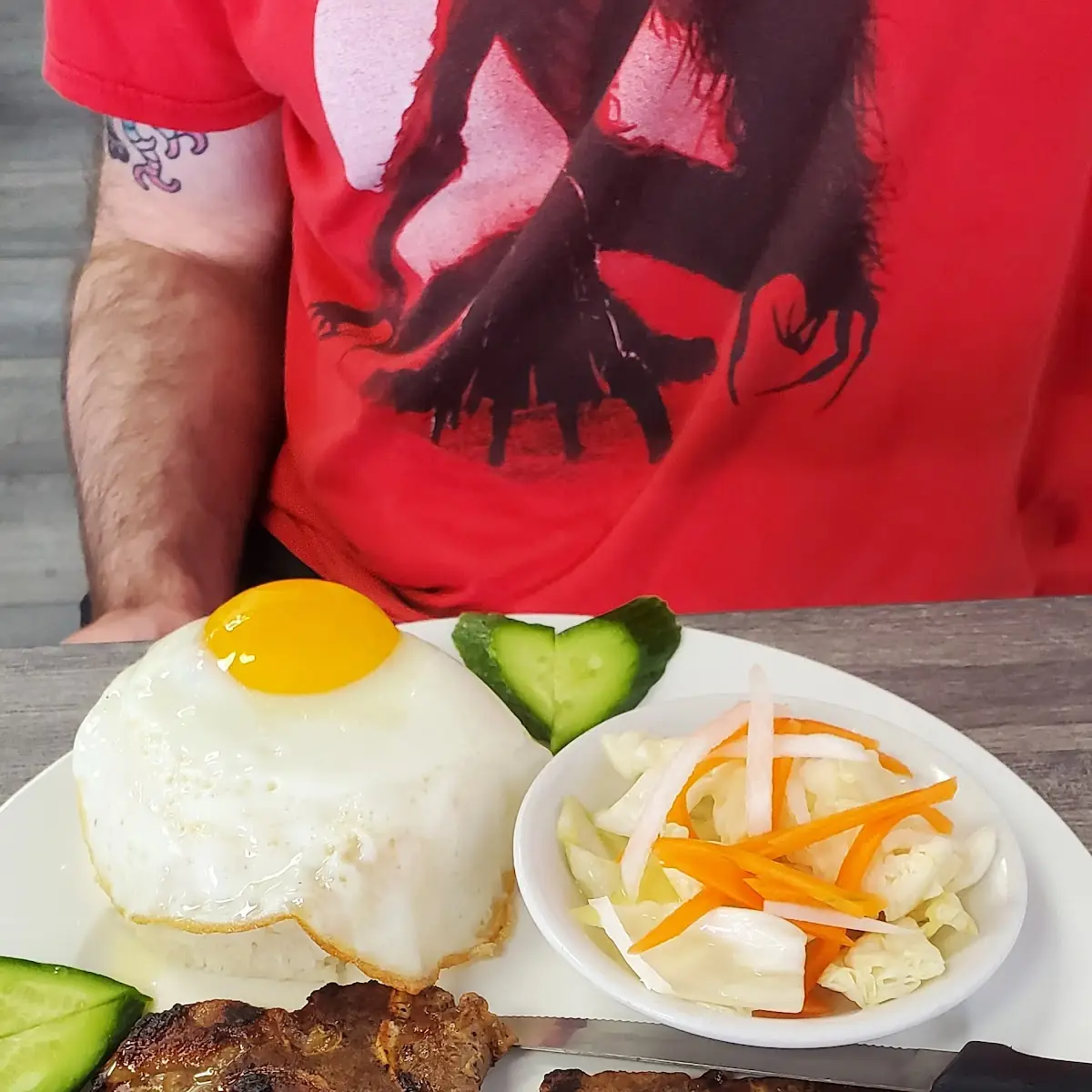 Grilled Pork Chops Plate