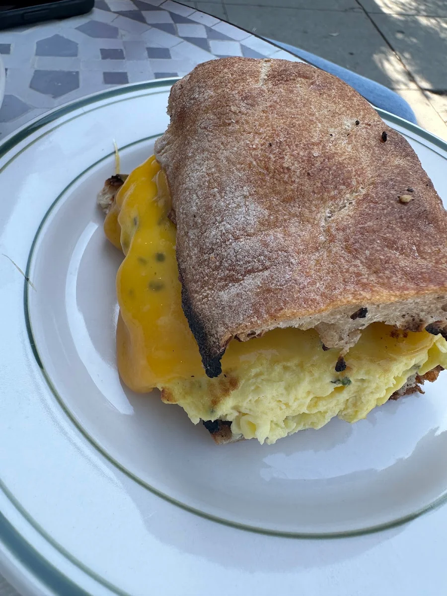Egg & Cheese on Ciabatta