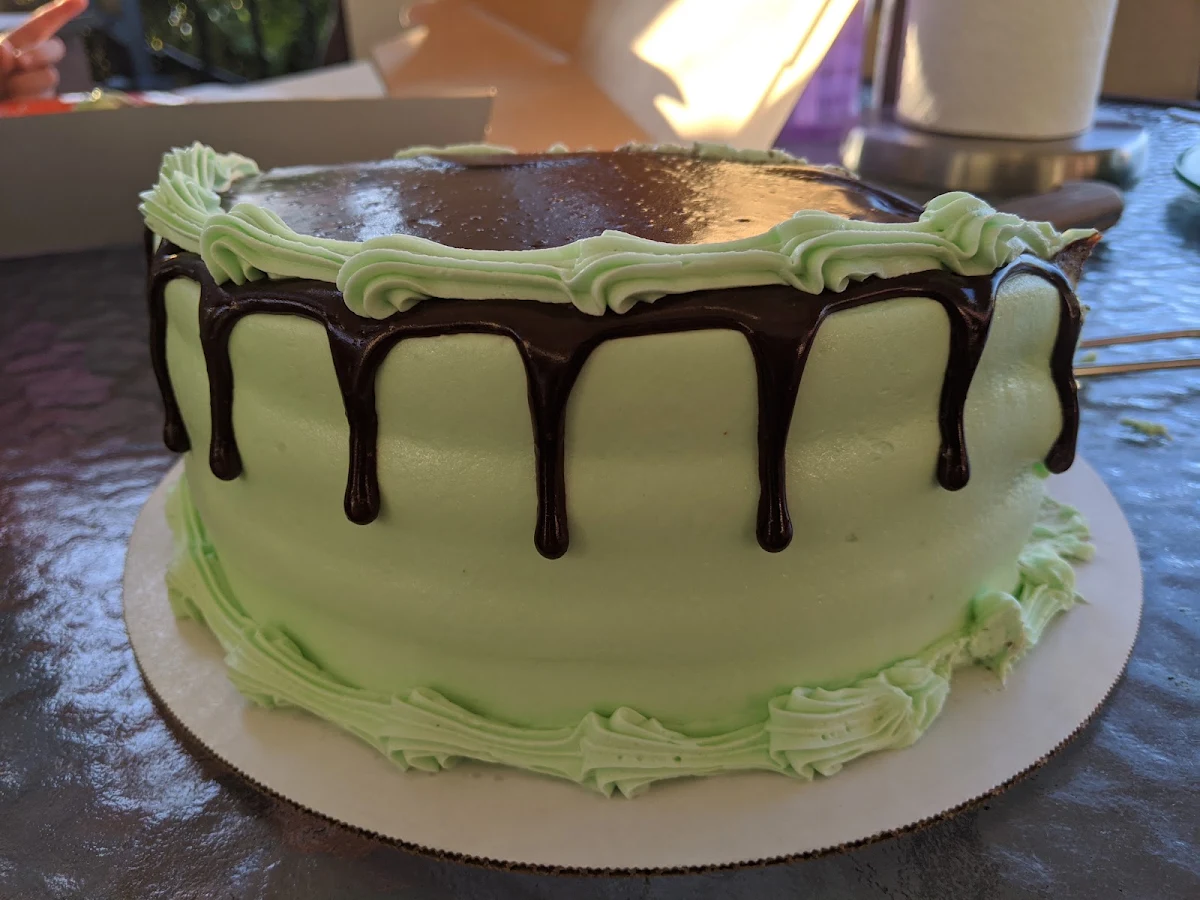 Mint Chocolate Ganache Cake