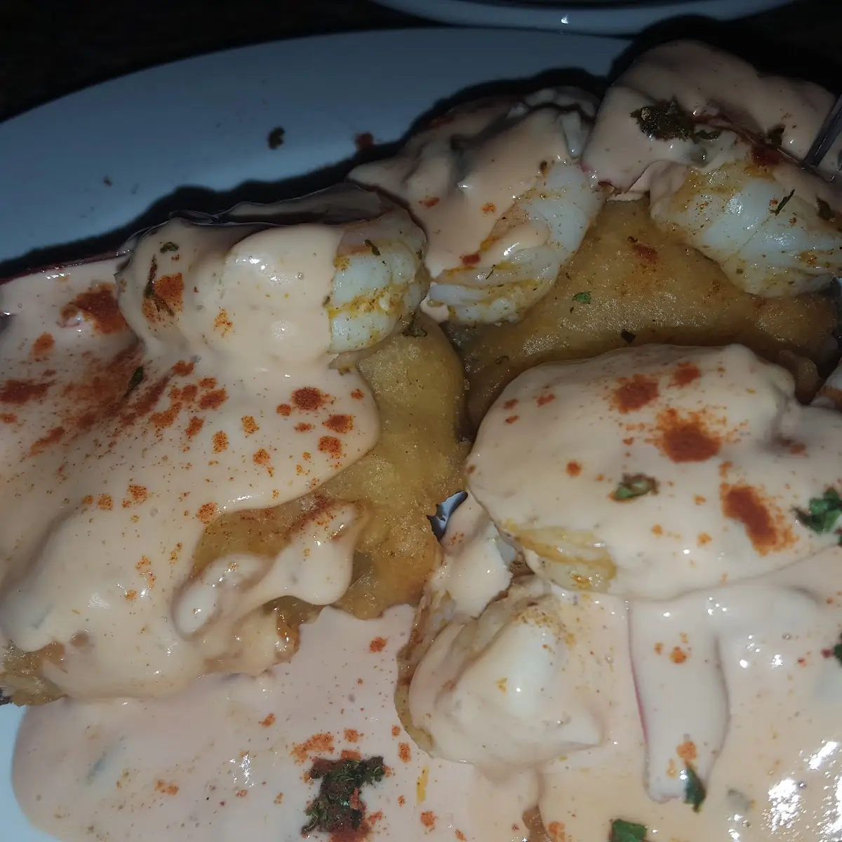 Fried Green Tomatoes with Shrimp