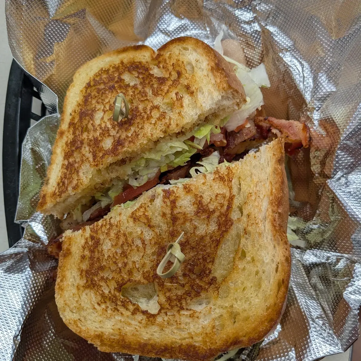Cajun Shrimp blt Club Sandwich
