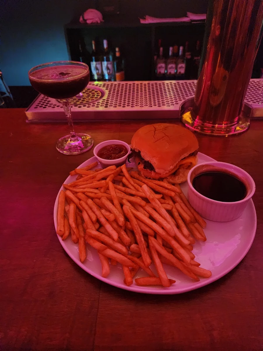 Smash Burger and Fries Add Gravy, Pinky's On Main