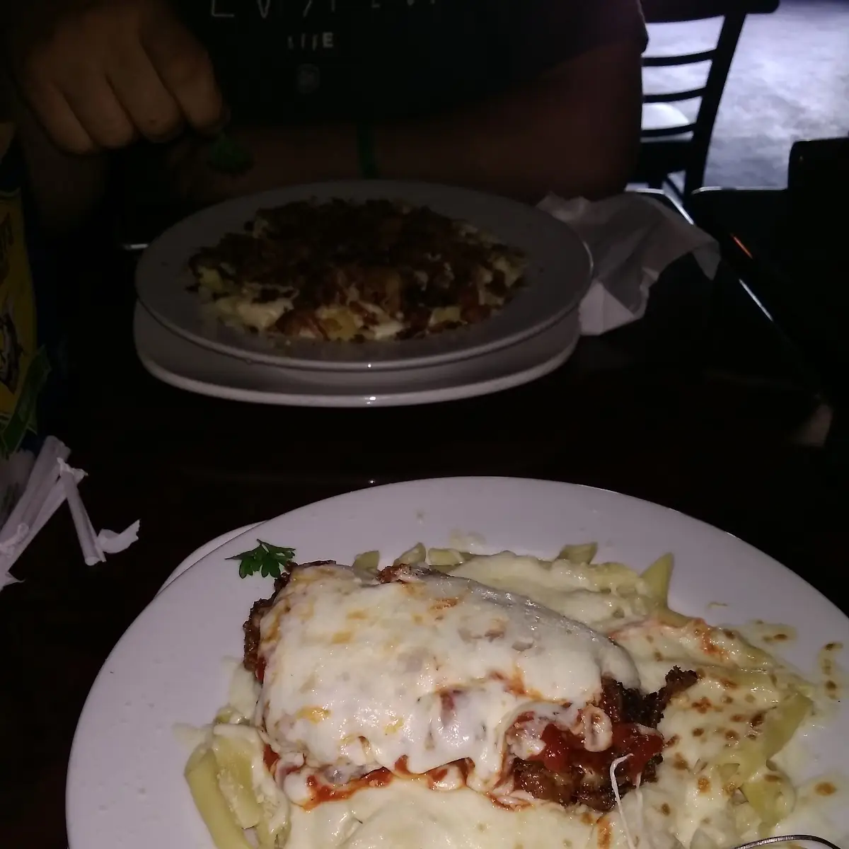 Mac N Cheese with Chicken Parmigiana