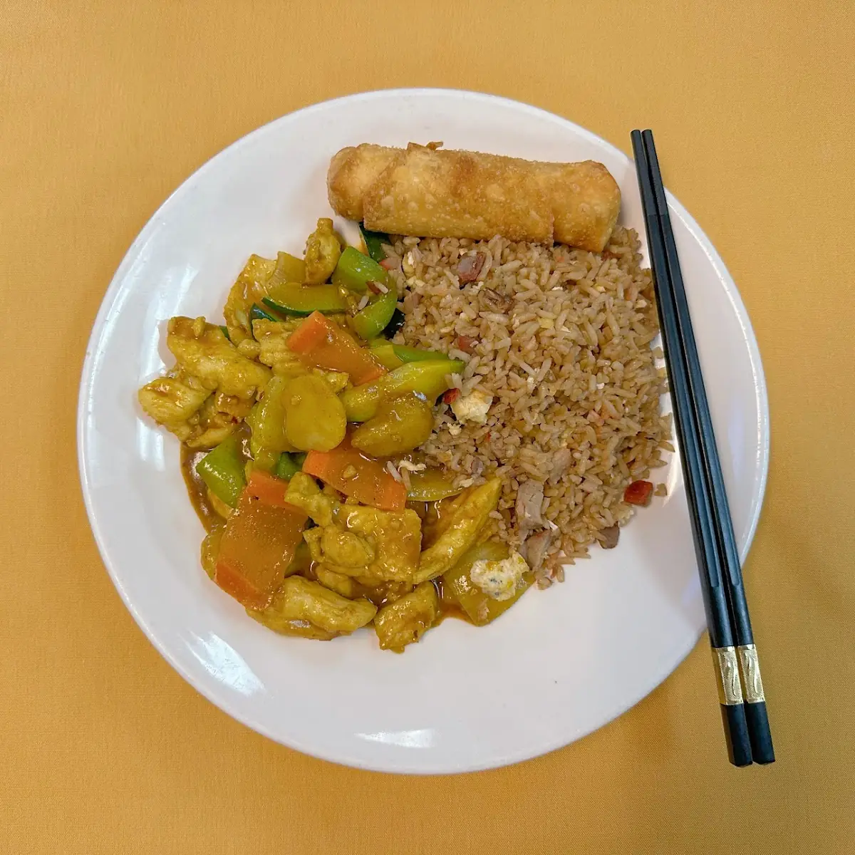 Chicken Chop Suey Combo Platter