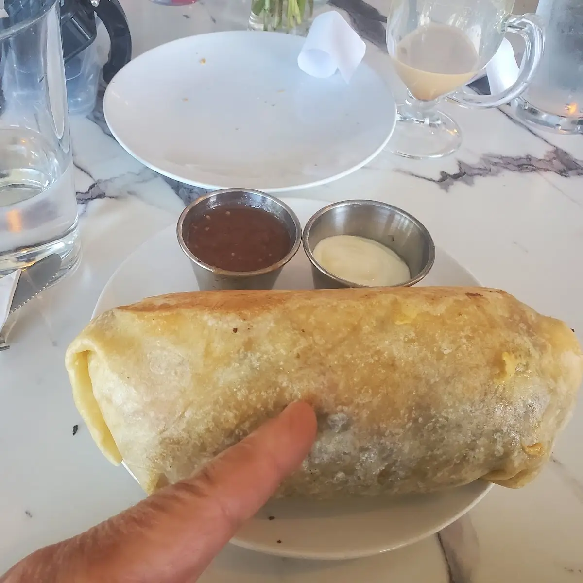 Ginormous Breakfast Burrito mmmmmm