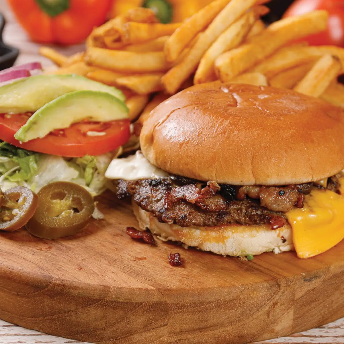 Cheese Burger & Fries