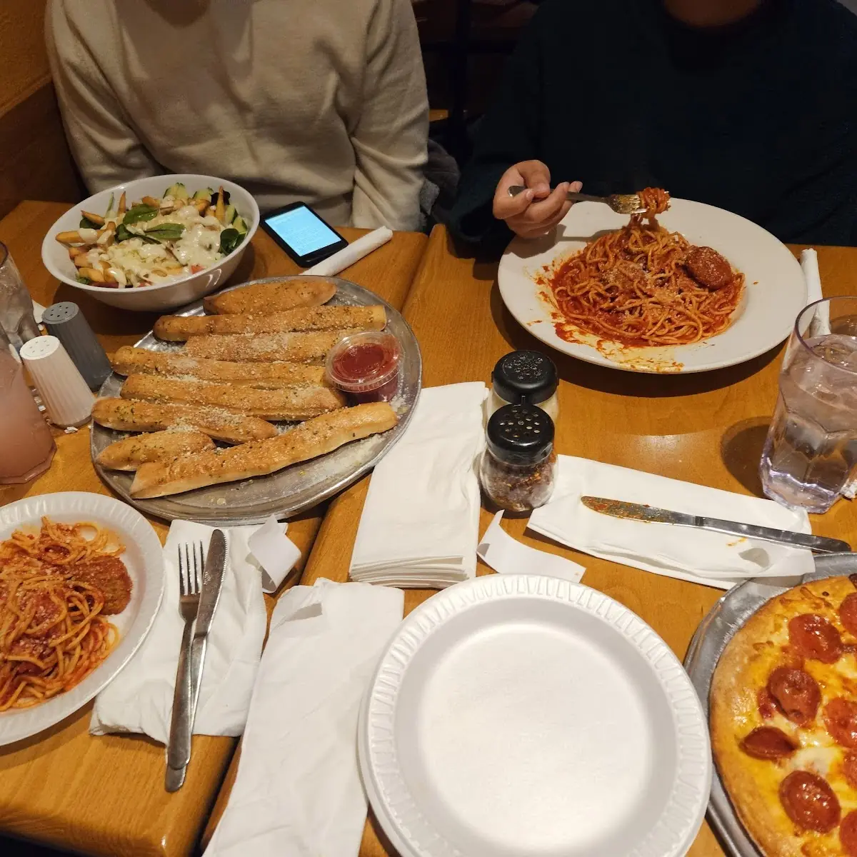 Pasta Bread Sticks Pizza