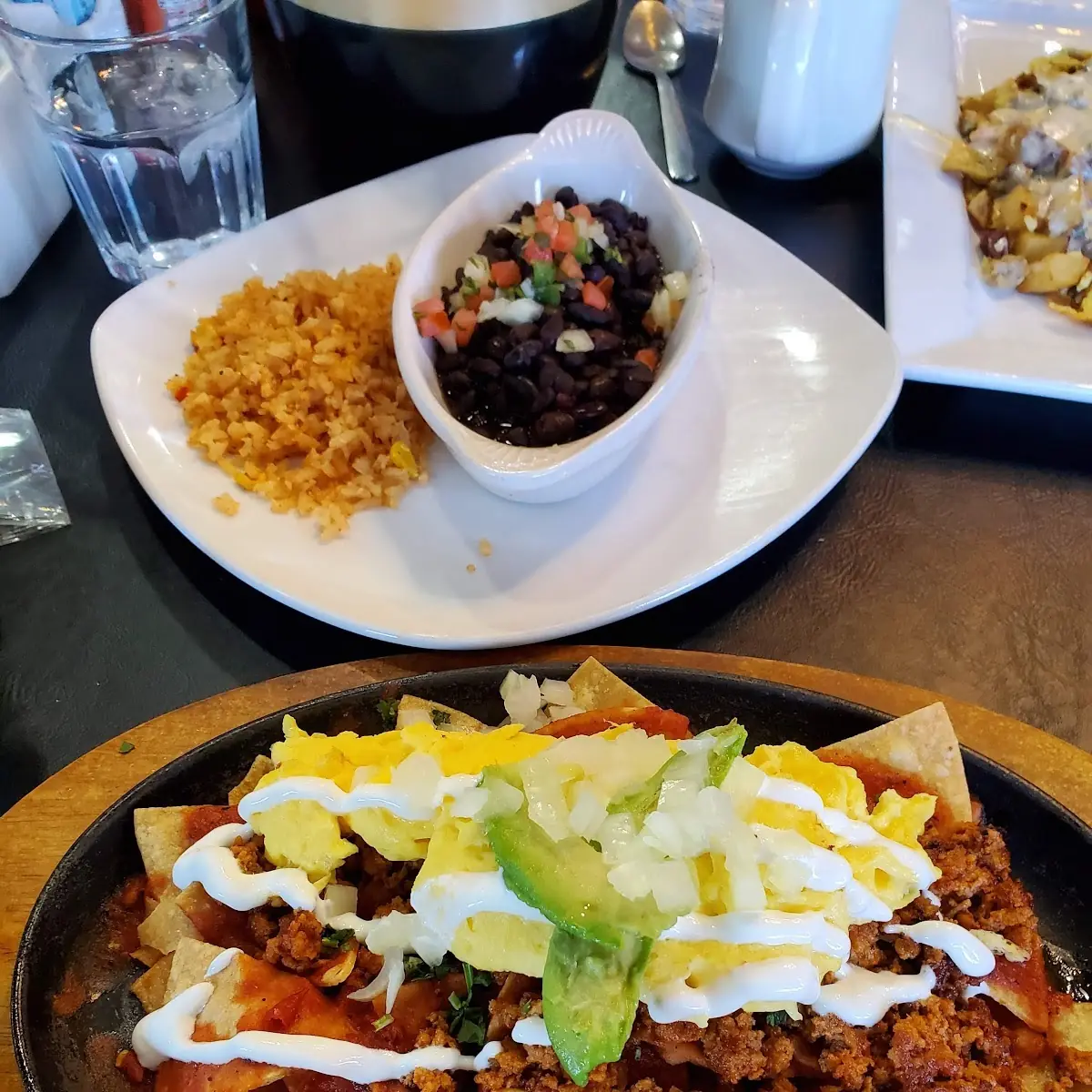 Chilaquiles with Chorizo and Black Beans