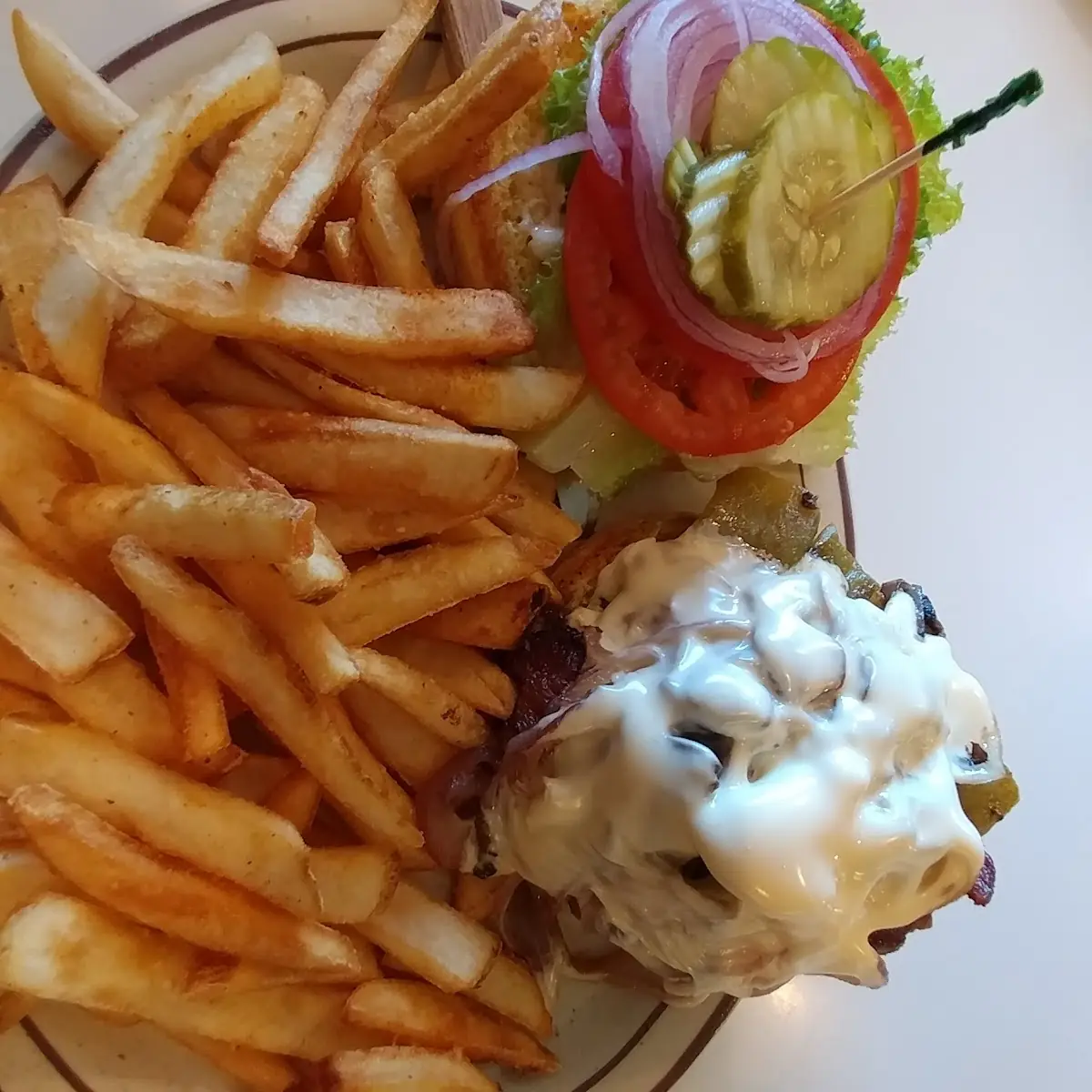 Mushroom Swiss Burger