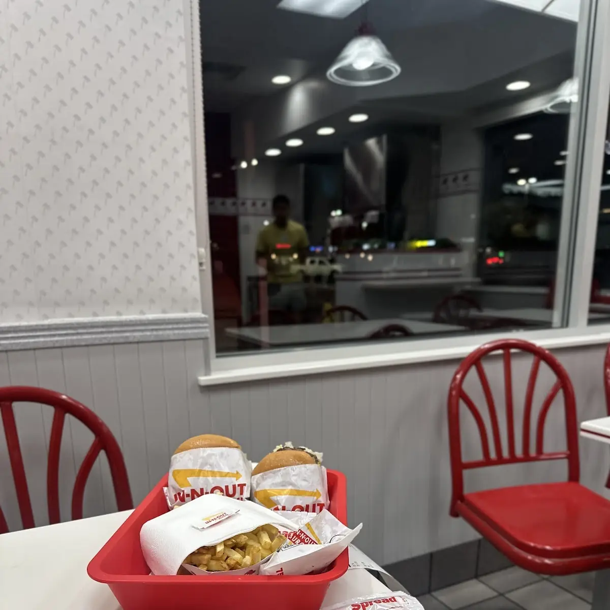 Double Double Cheese Burger and Fries