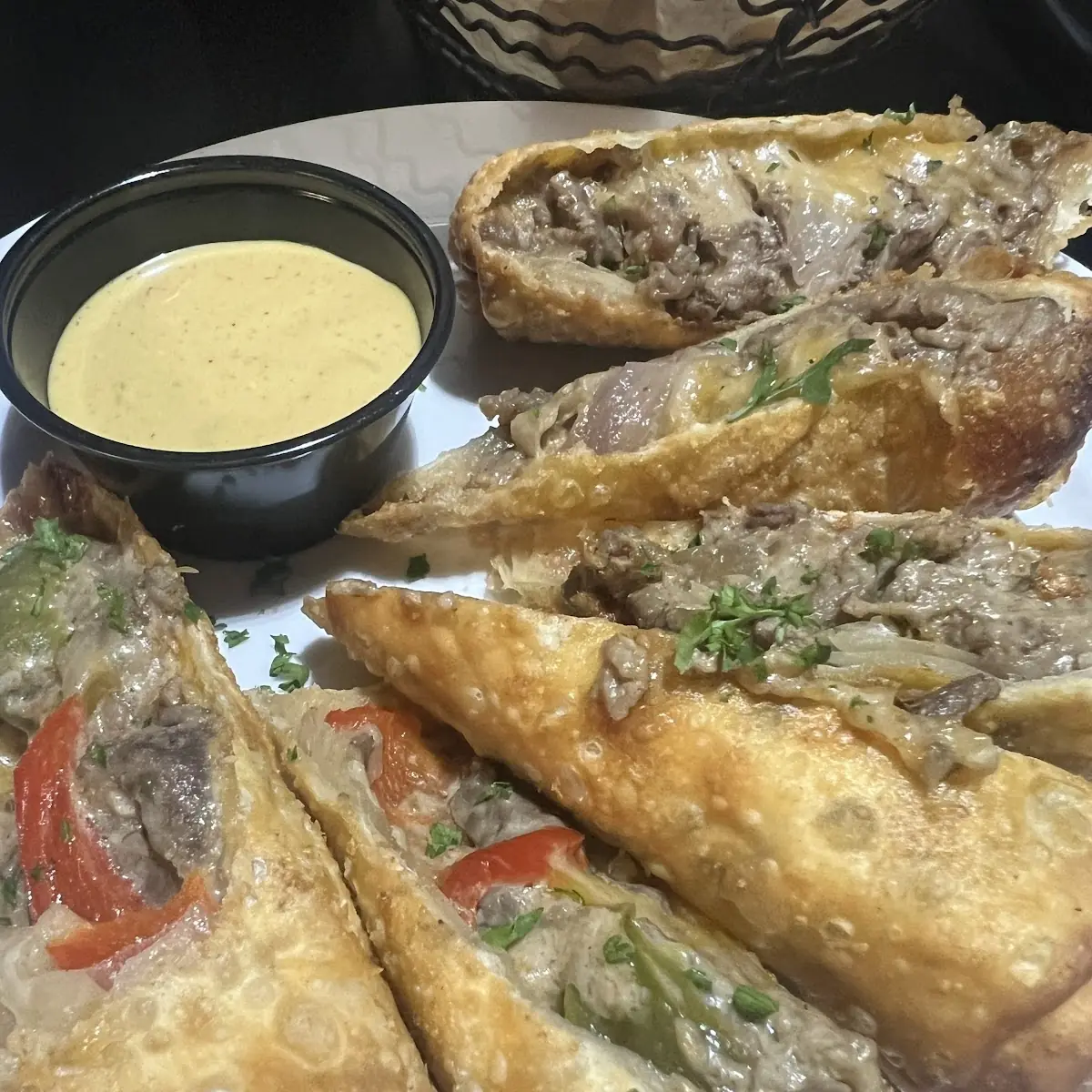 Philly Cheese Steak Egg Rolls