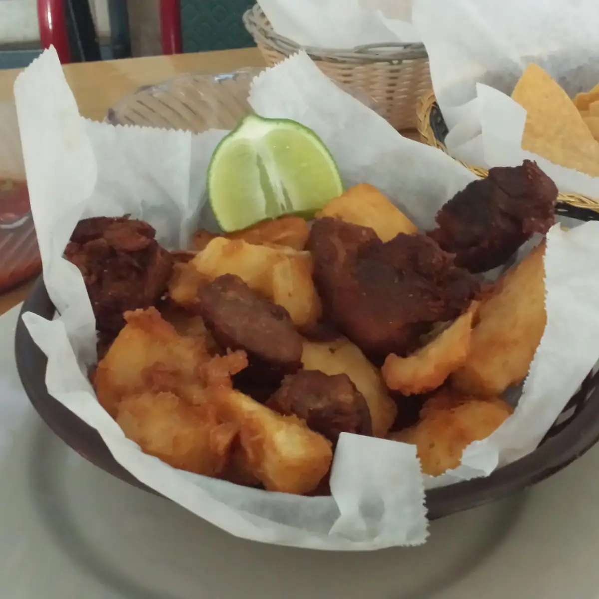 7 Yuca Frita Con Chicharron