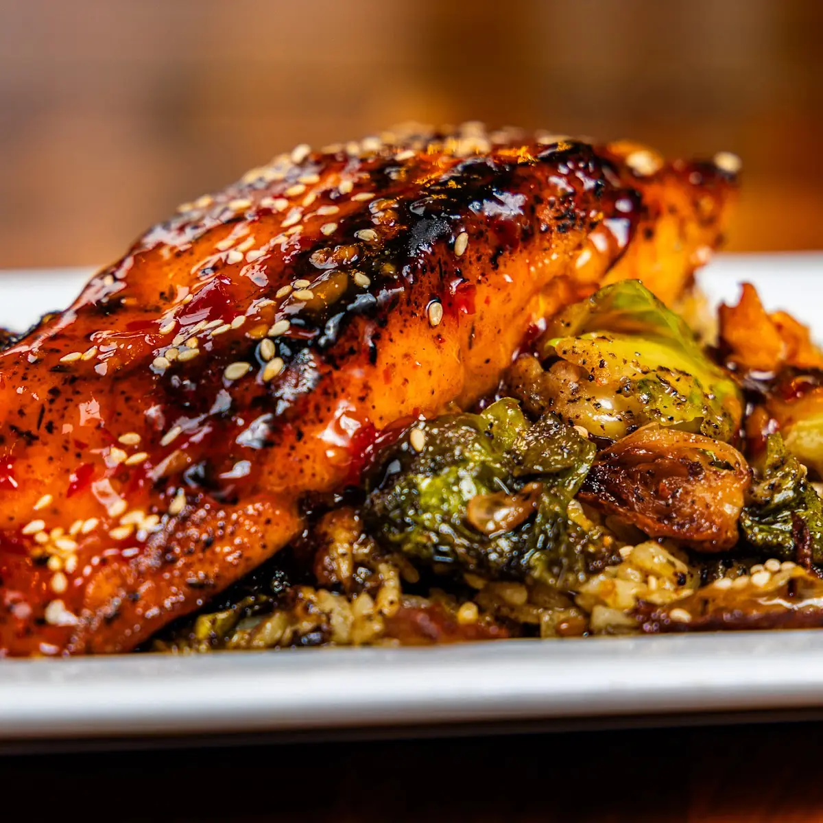 Apple Cider Glazed Salmon