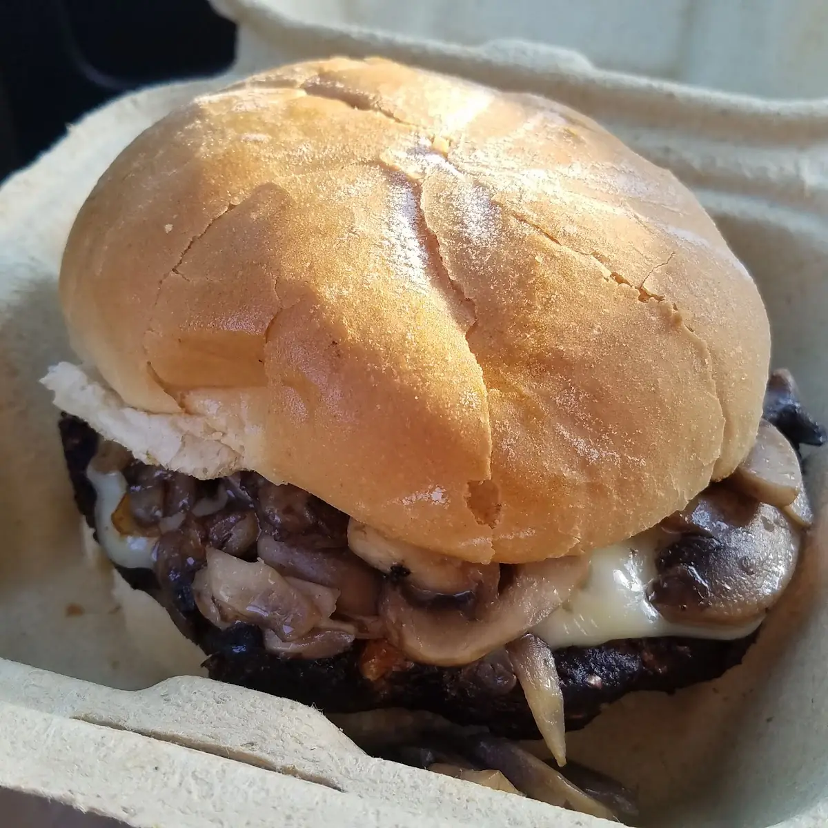 Swiss Black Bean Burger