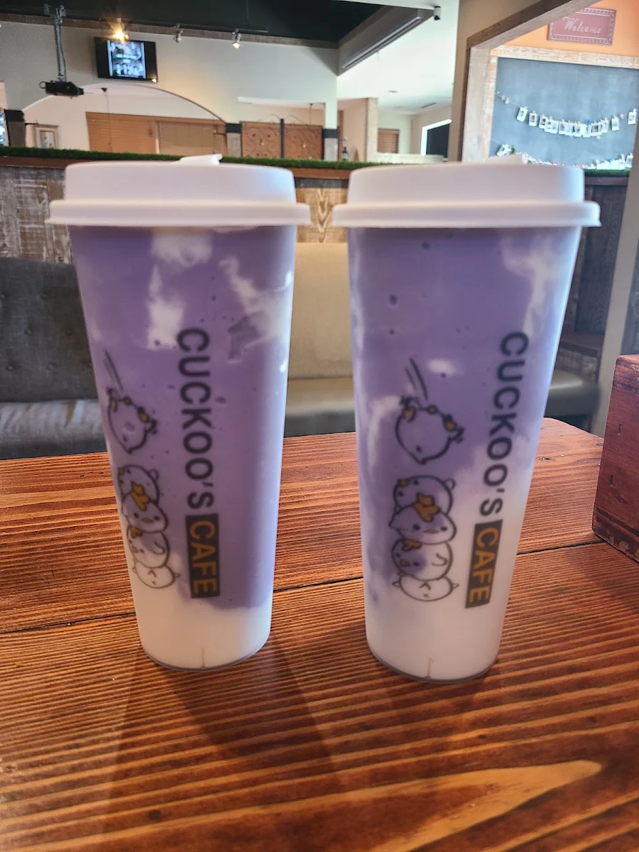 Taro Milk with Cheese Foam
