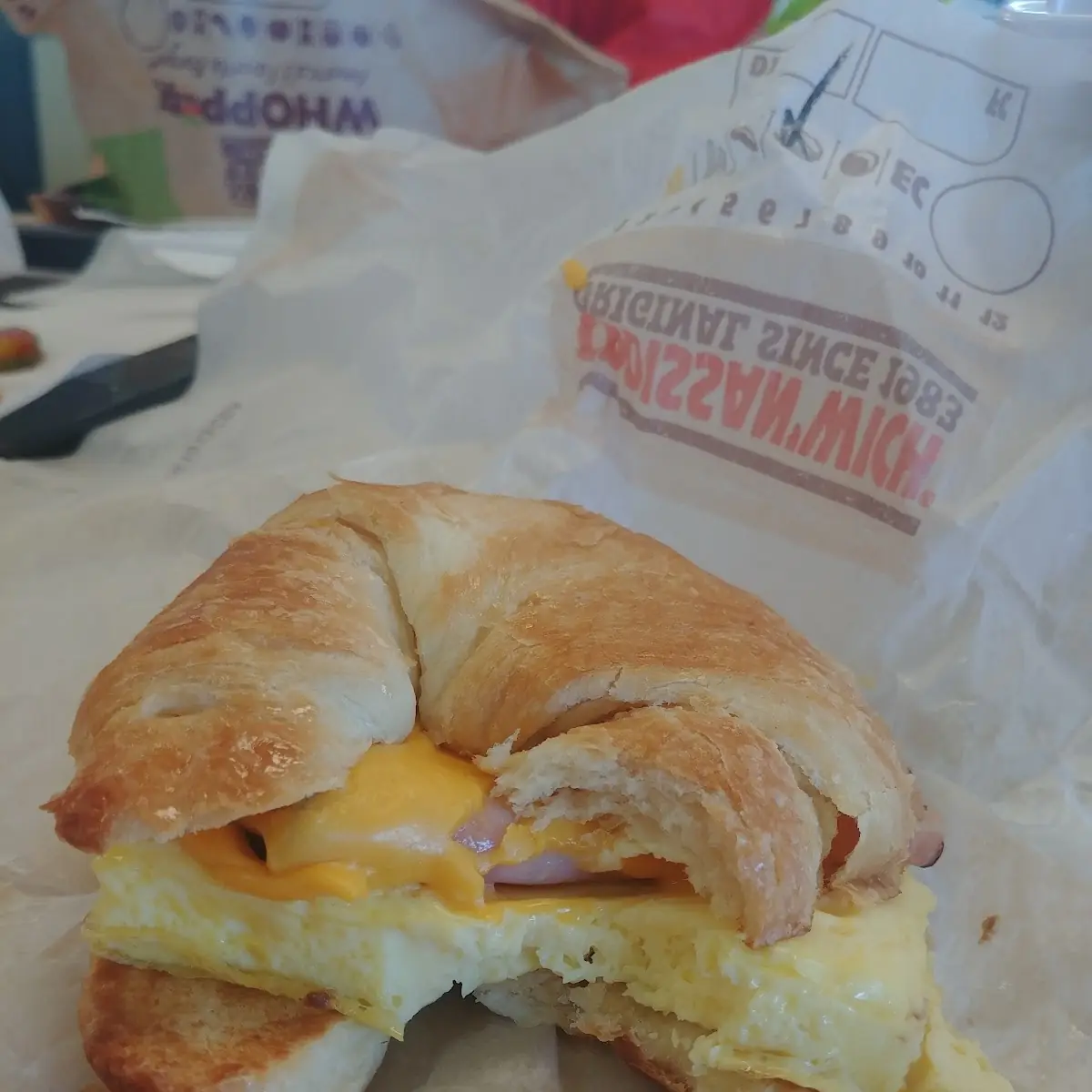 Ham and Cheese Croissant