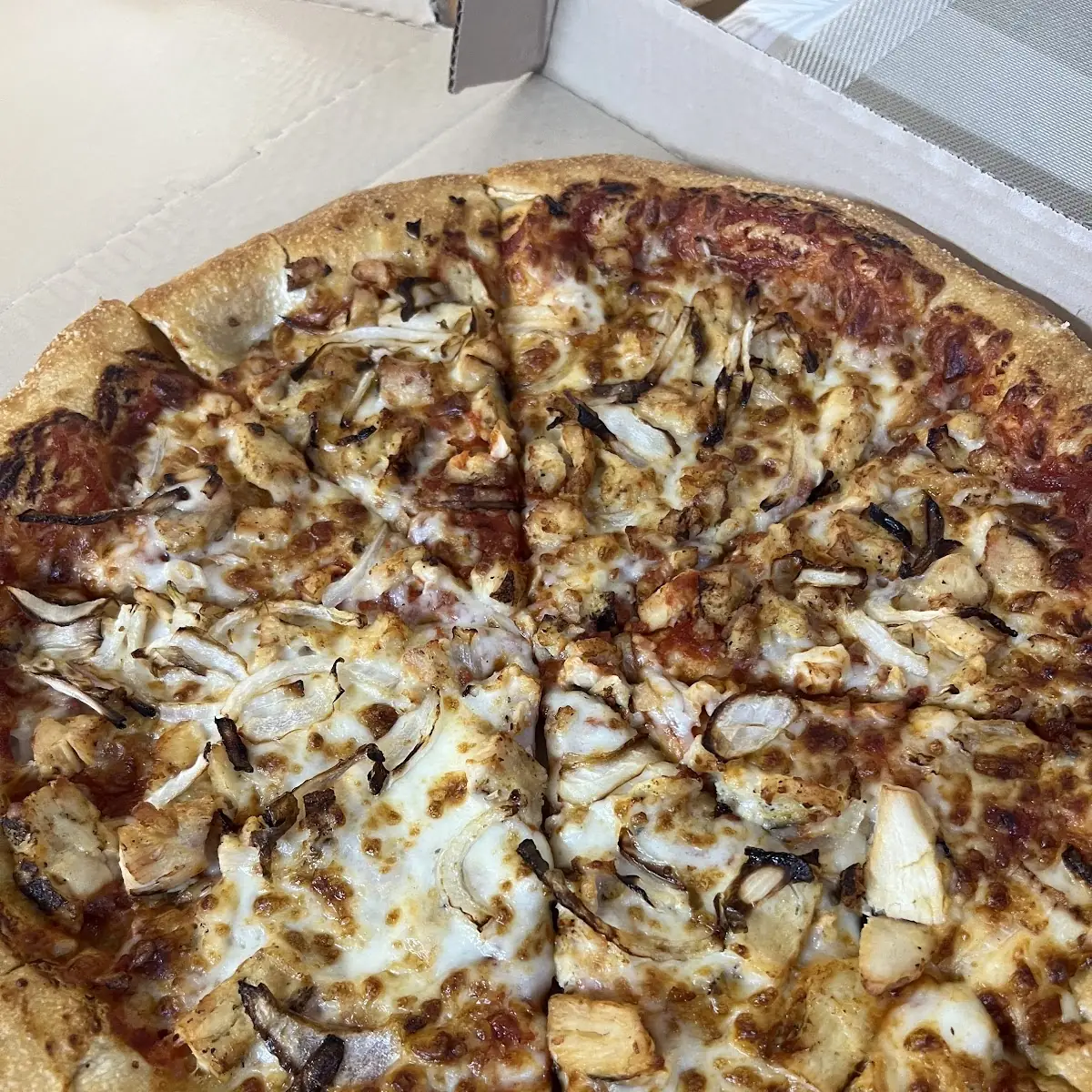 Stuffed Crust Chicken Pizza
