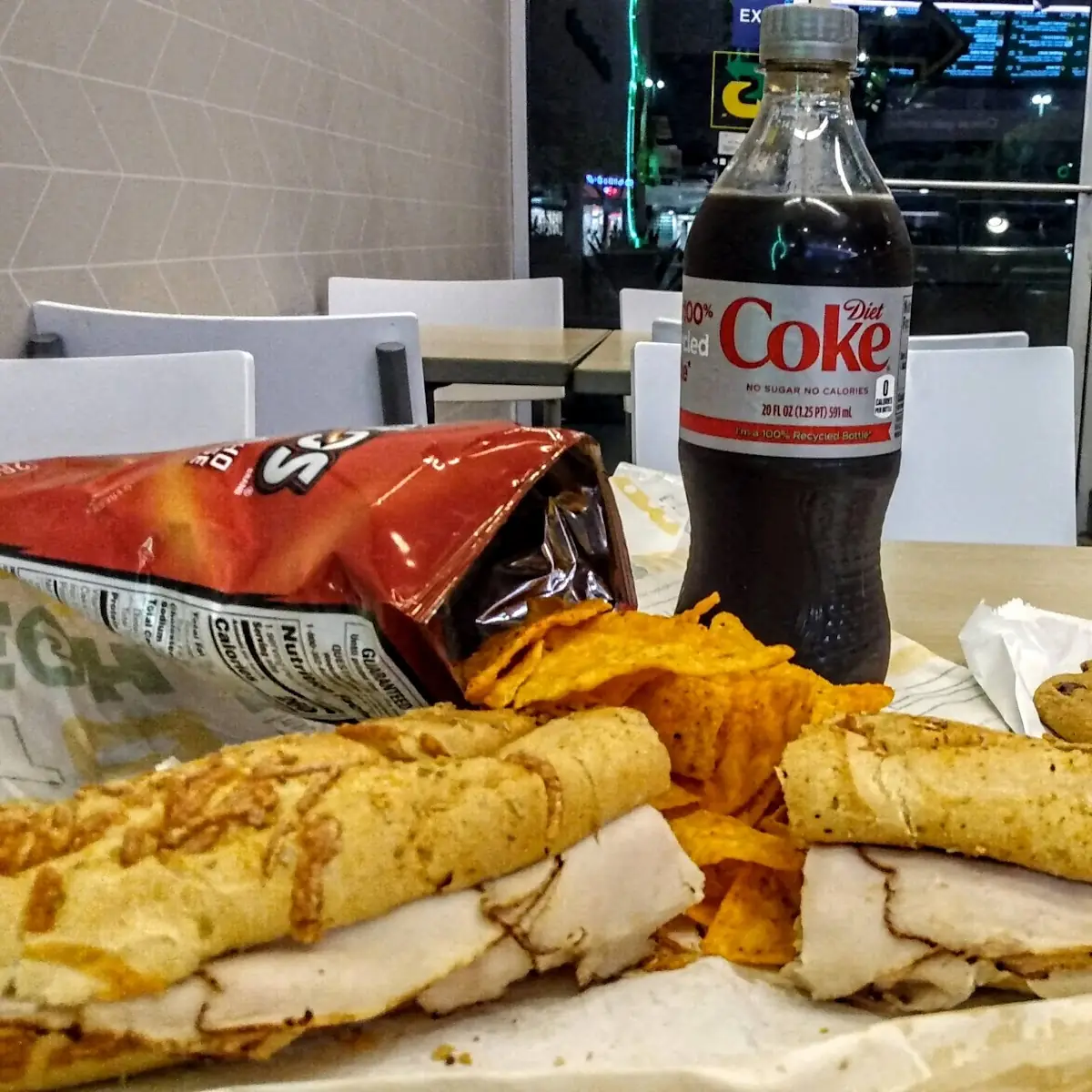 Foot Long Turkey and Cheese Sub Combo