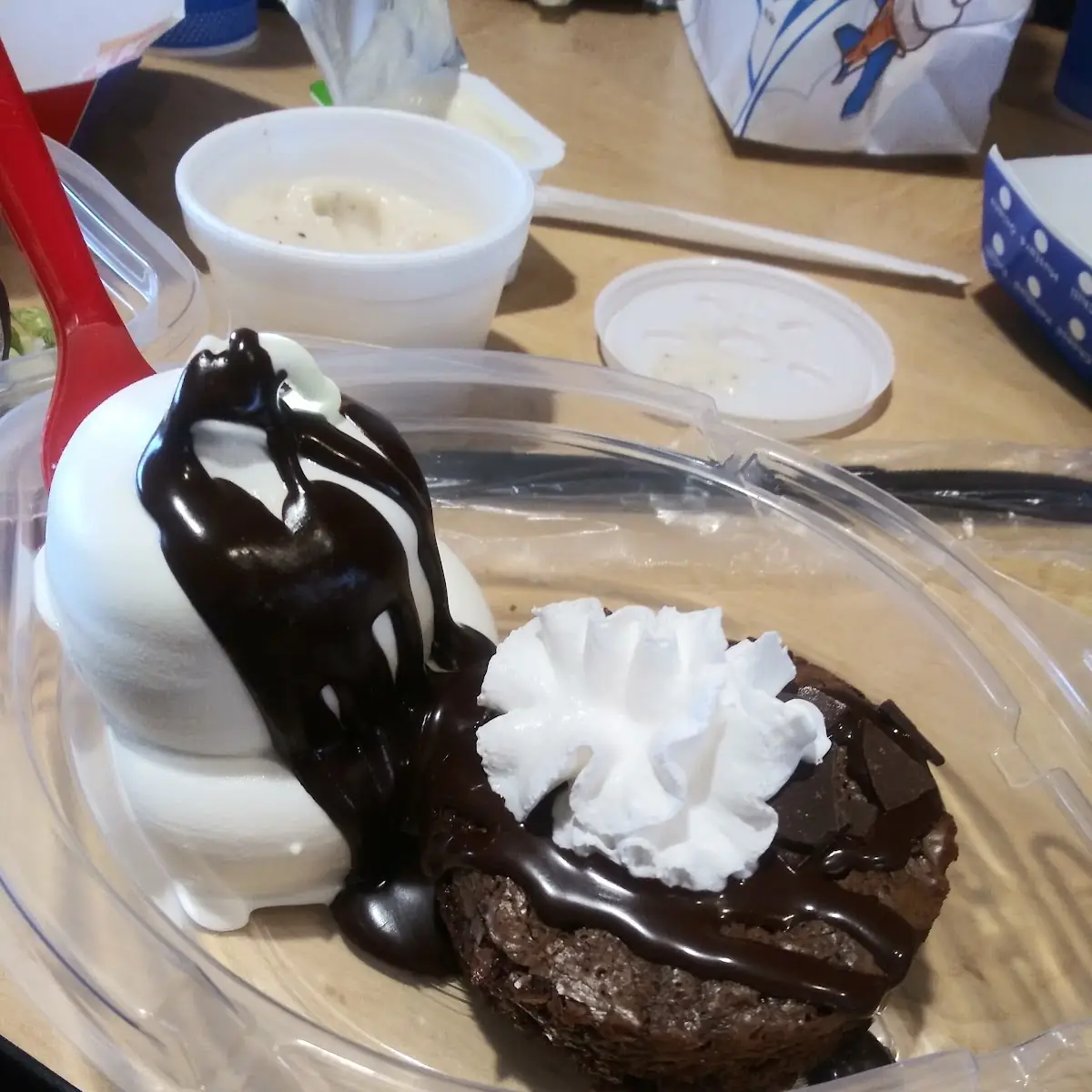 Warm Brownie Sundae