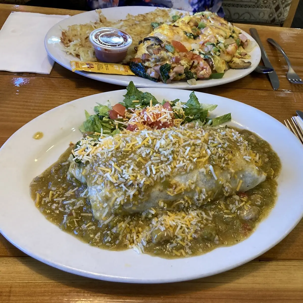 Green Pork Chili Breakfast Burrito