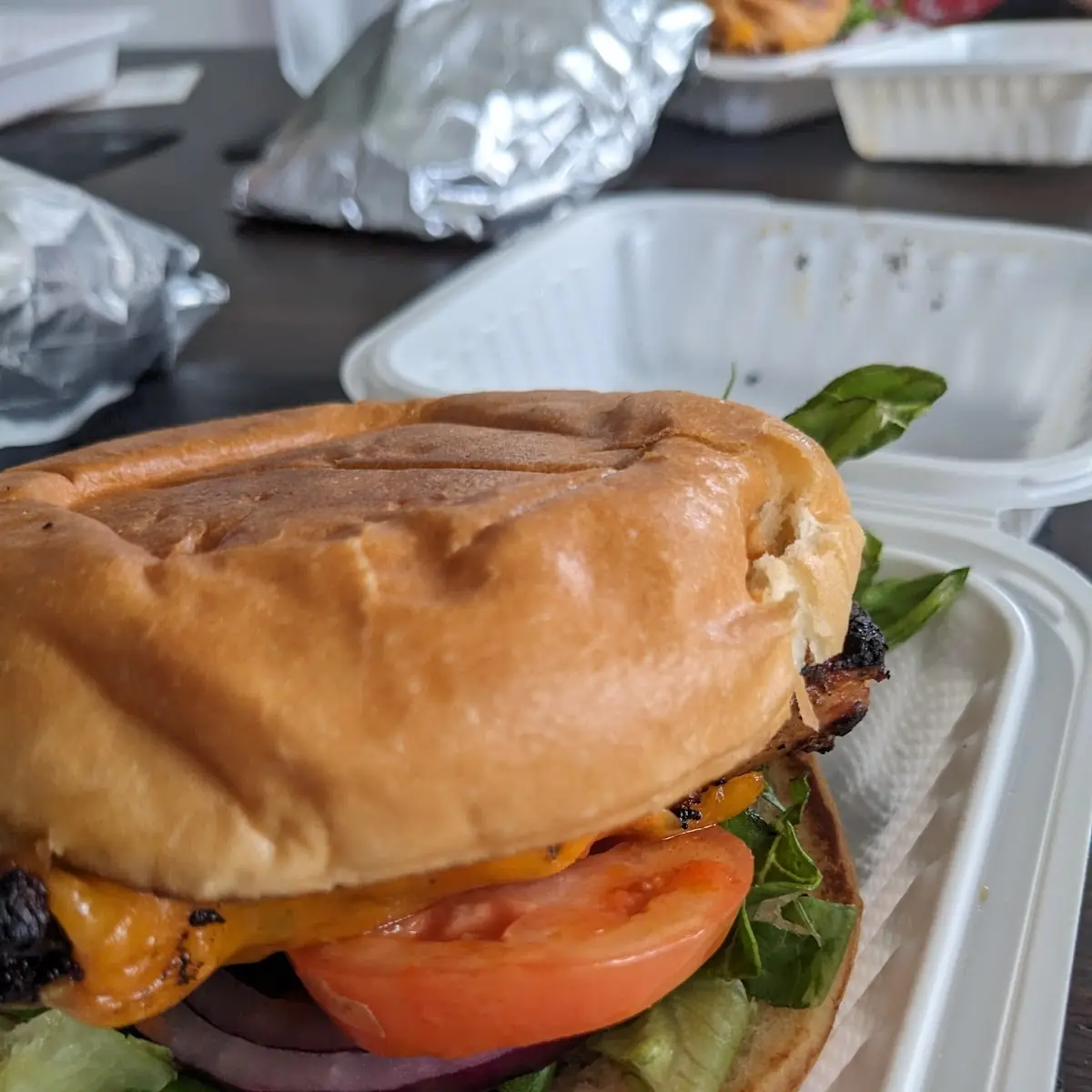 Cajun Chicken Club Burger