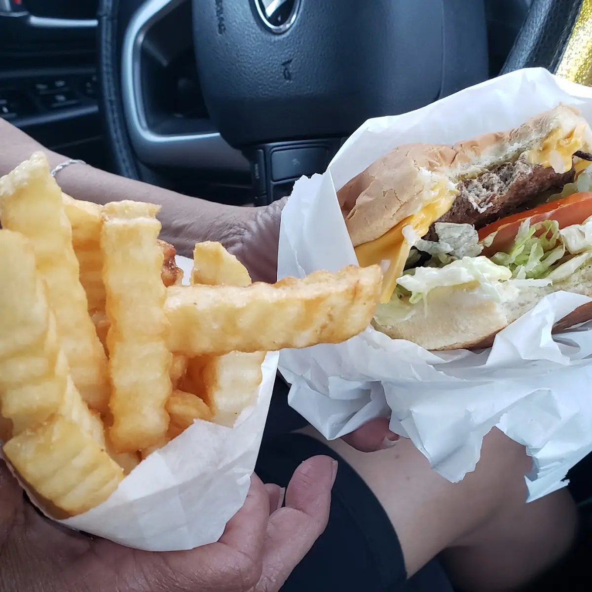 Old Fashioned Cheeseburger and Fries