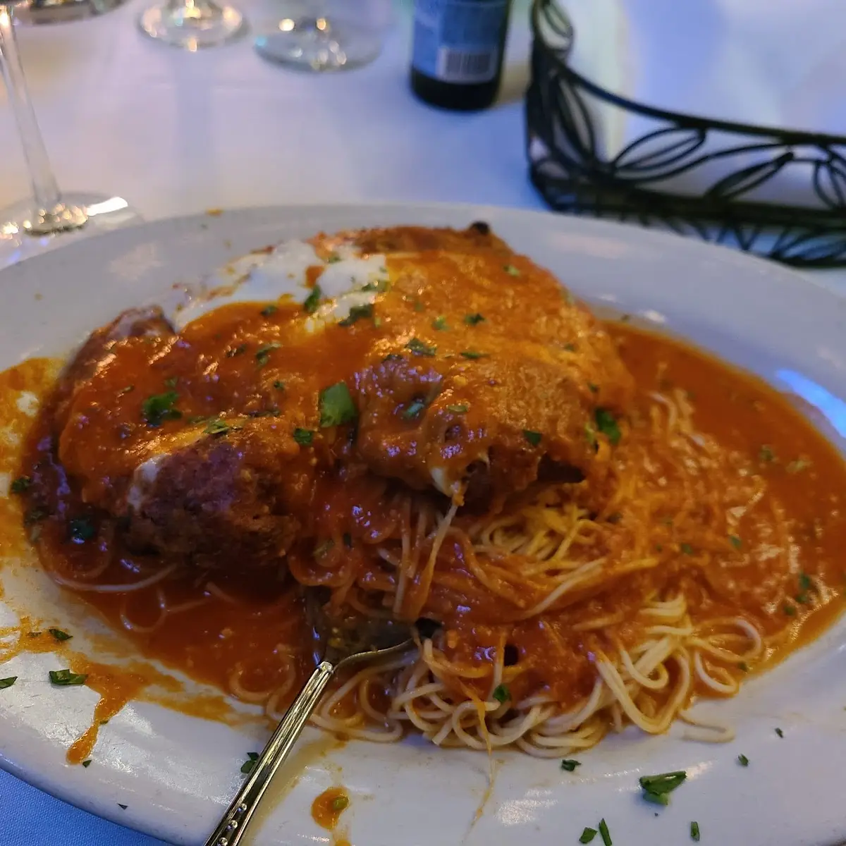Chicken Parmesan with Spaghetti