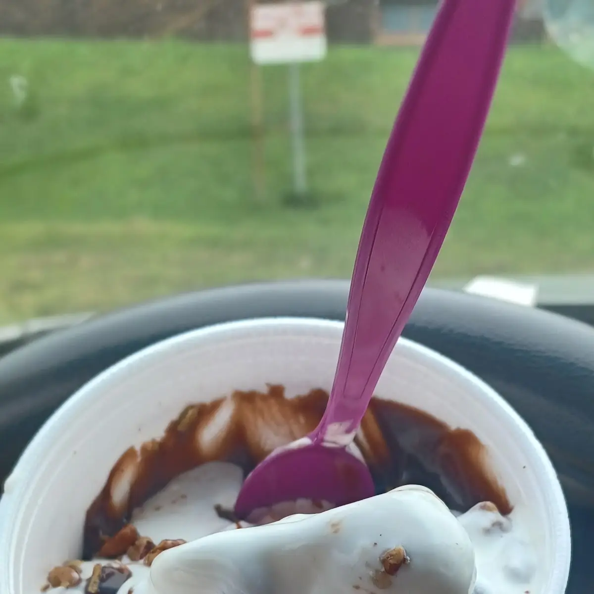 Hot Fudge Sunday with Pecans