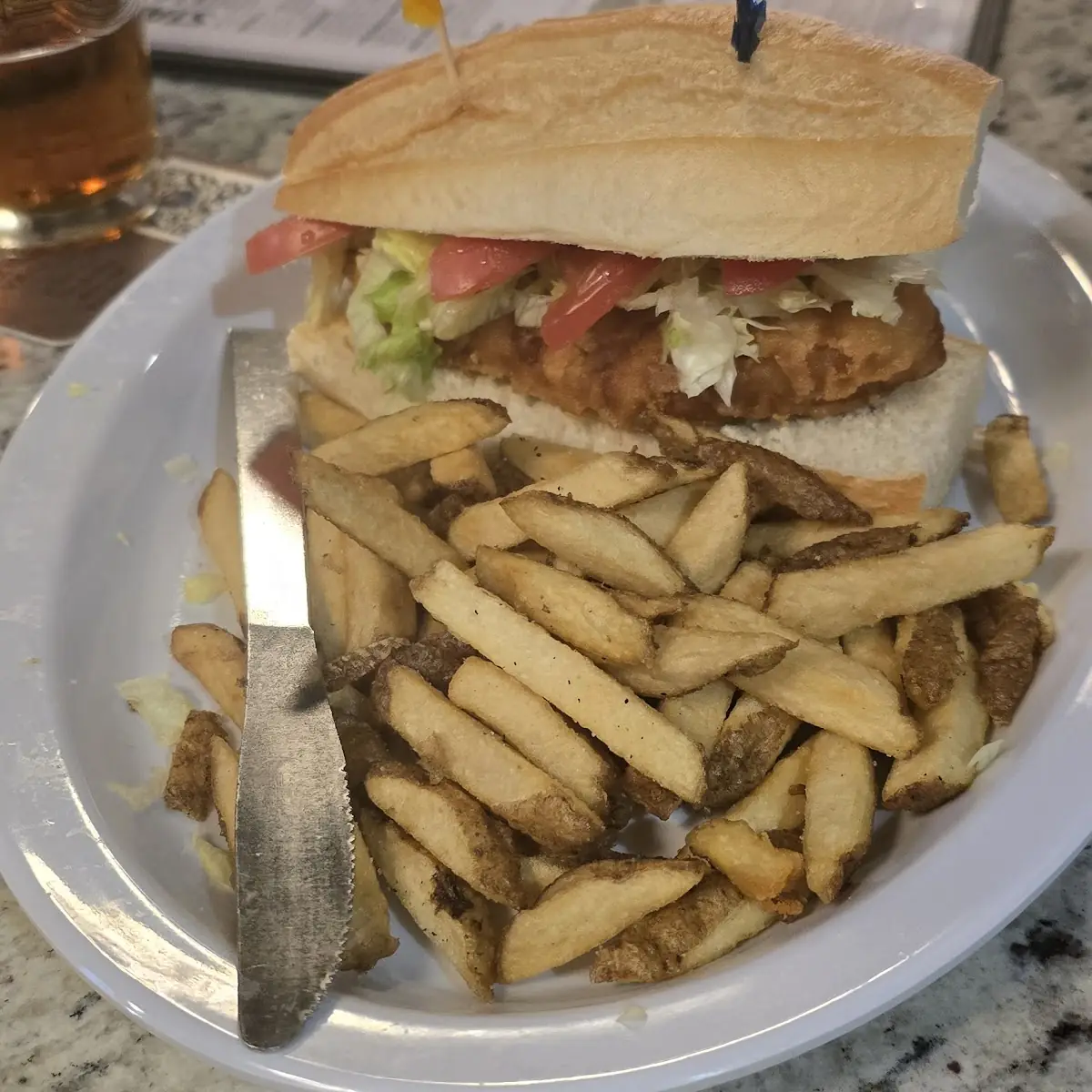 Fish Sandwich with Fries